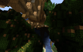 Minecraft building Parkour Tree