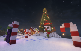 Minecraft location Новогодняя локация Lerra