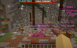 Screenshot of Minecraft server UniverseMC