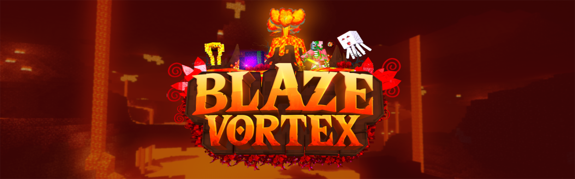 Background of Minecraft server BlazeVortex