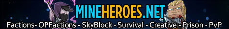 Banner of Minecraft server mineheroes.net