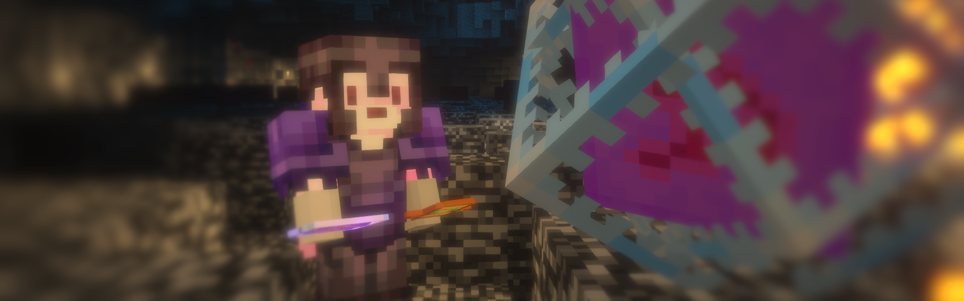 Background of Minecraft server Valentine Anarchy