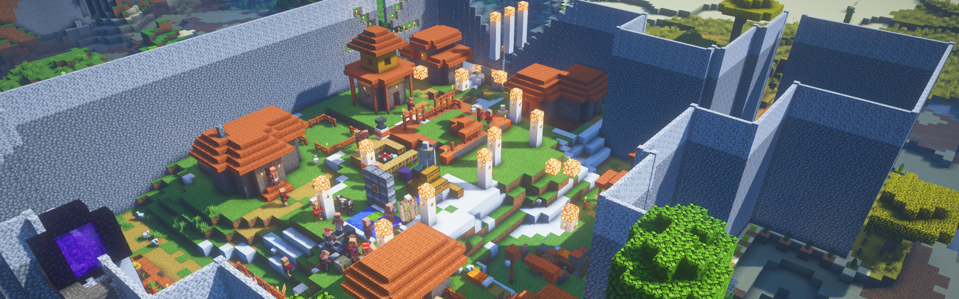 Background of Minecraft server Valentine Anarchy