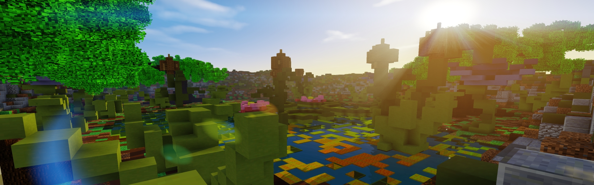 Background of Minecraft server Govindas Limework