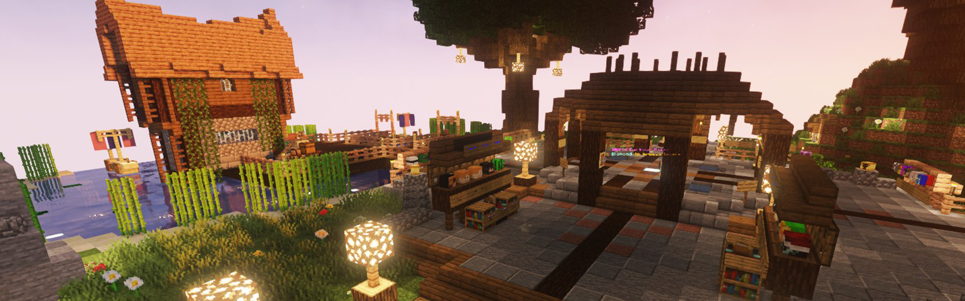 Background of Minecraft server World Parkour Maker