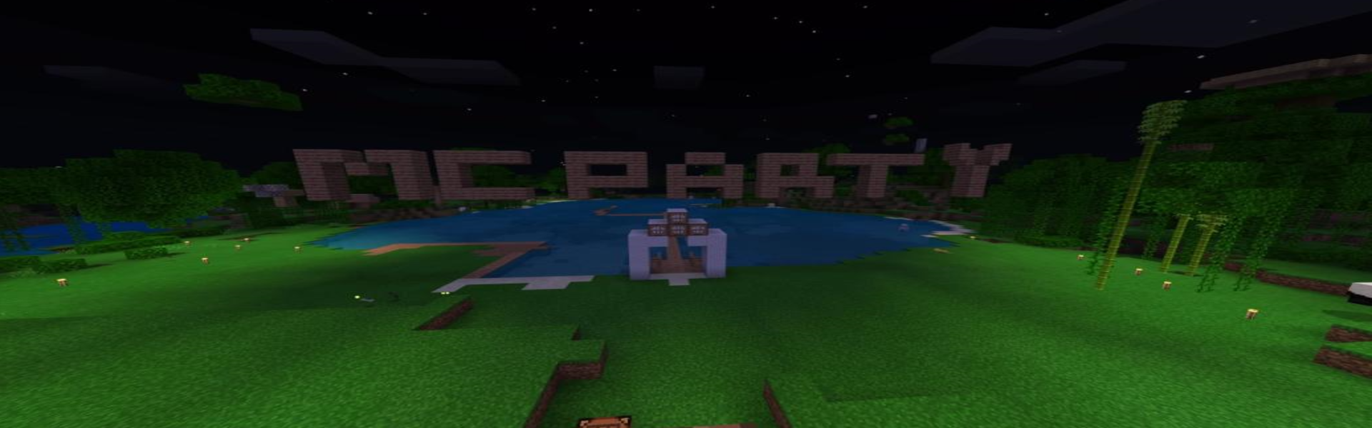 Background of Minecraft server Party