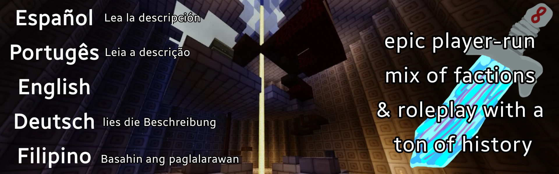 Background of Minecraft server Party