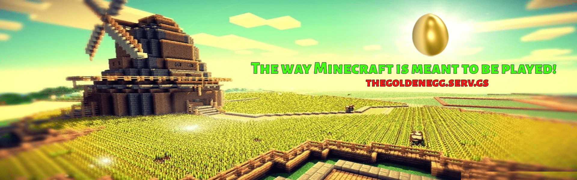 Background of Minecraft server The Golden Egg Survival